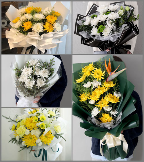 河南信阳平桥区白事花束代送